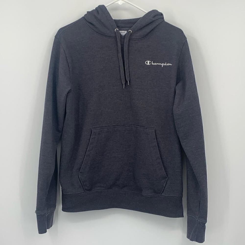Champion Men's Classic Pullover Hoodie - Gray Size Small